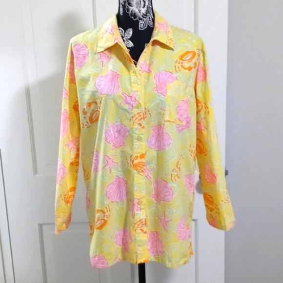 🌞VTG Lilly Pulitzer🌞 - L/S Button Down - Picture 1 of 12